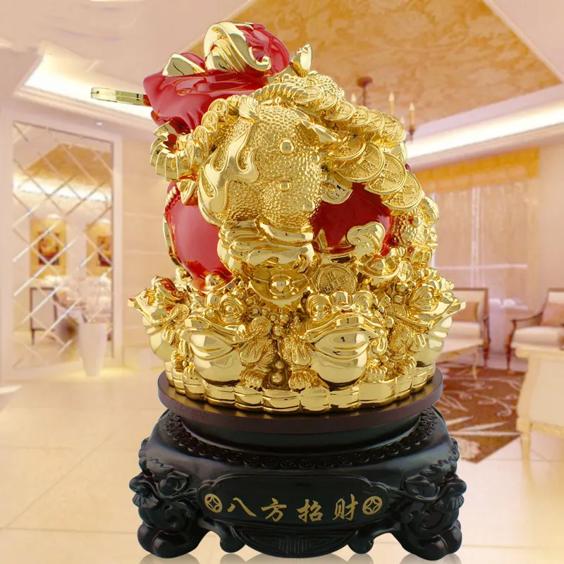 Feng Shui — produits traditionnels chinois, Feng Shui, ornement de luxe, décoration de maison, argent or, grenouille, vente en gros, Feng Shui
