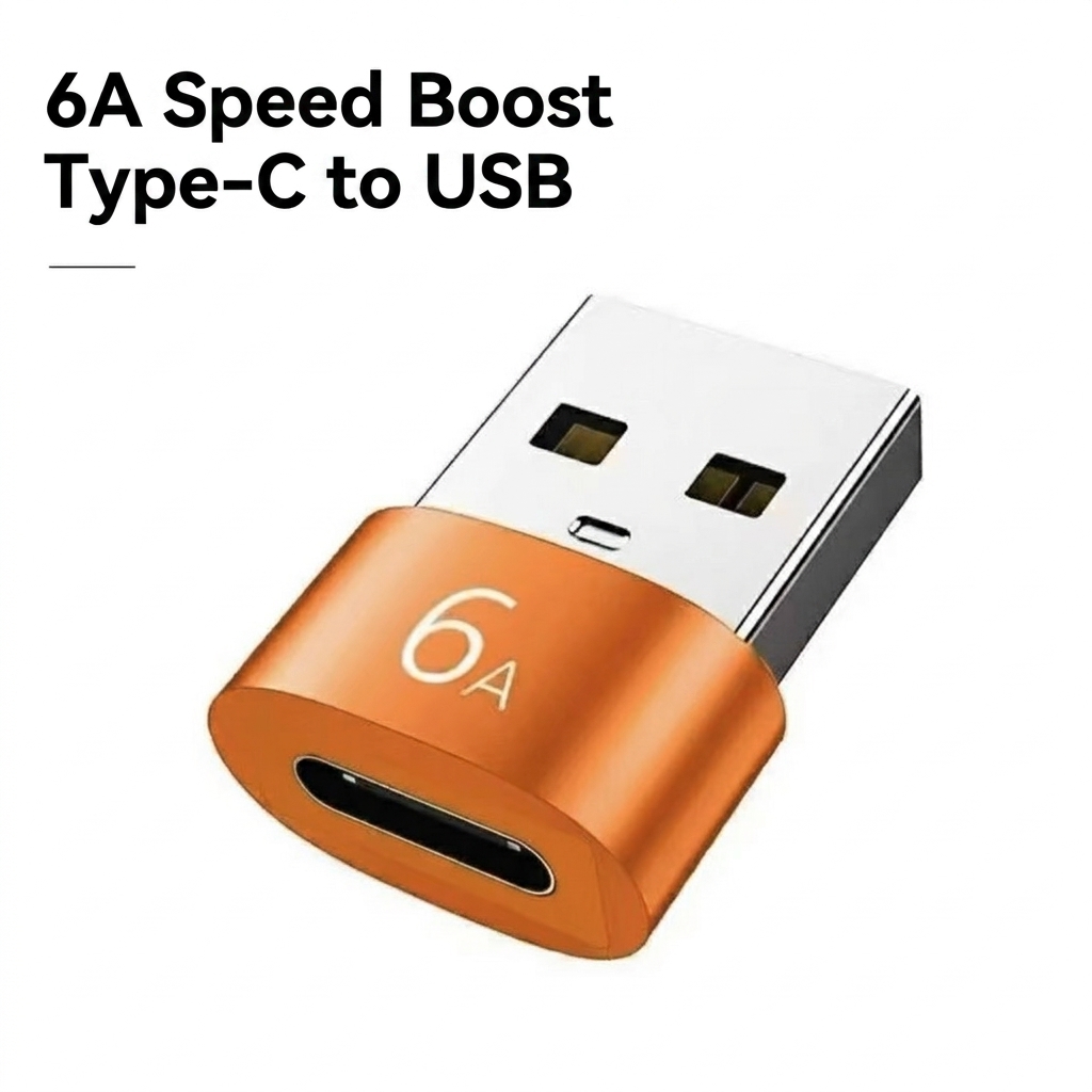type-c vers usb (Orange)