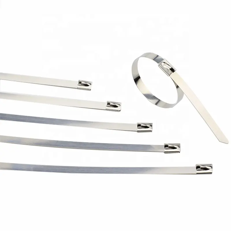 Heavy Duty Self-locking Strap Ties Cable Ties 4.6*600mm Long Stainless Steel Zip Tie