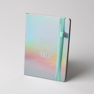 Cubierta holográfica de cuero de imitación, cuaderno diario de marca personalizada, brillante y suave - Product Image 6