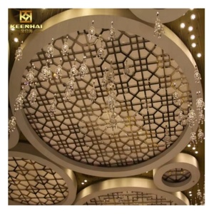 餐厅装饰用带吸音功能的不锈钢天花板定制设计 - Product Image 1