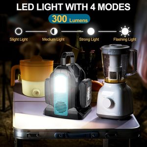 Makita 18V pil için 350W 2port taşınabilir DC 18V AC 110-120V açık jeneratörler dönüştürücü USB-A tip-c Port LED ışık - Product Image 3