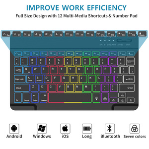 Computadora de escritorio USB delgada, nuevo teclado óptico inalámbrico BT, Combo de ratón, Material ABS para PC, portátil, interfaz de unidad USB 3,0 - Product Image 5