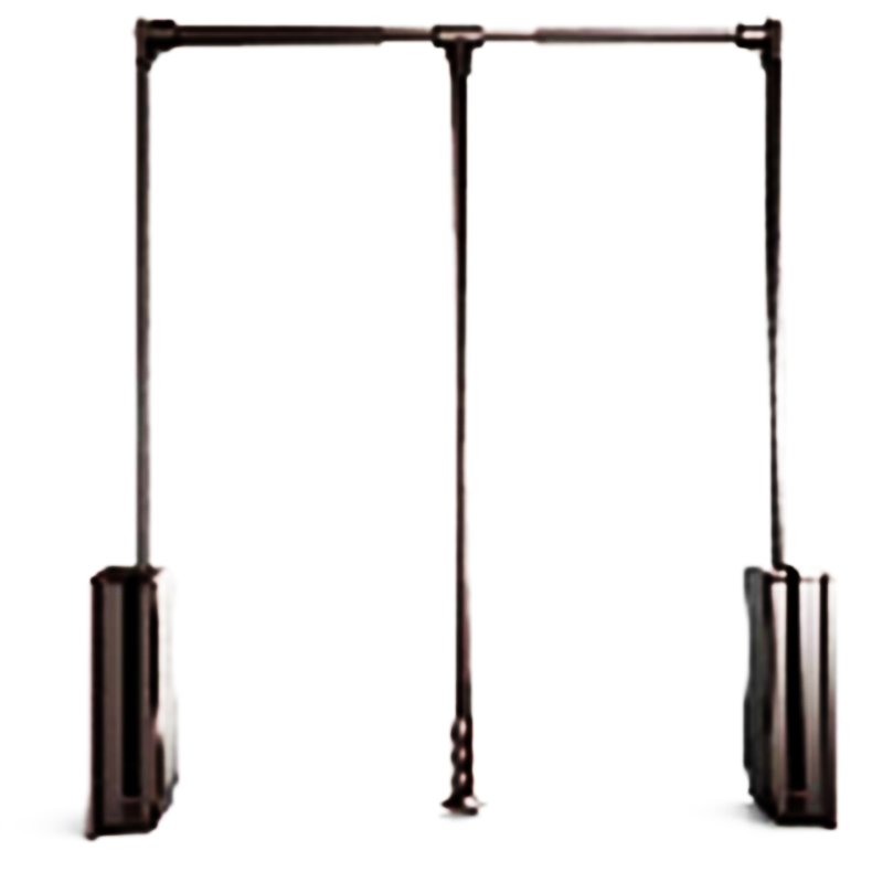 Pull Down Wardrobe Rail Rack Lift Collapsible Closet Rod Aluminium Retractable Wardrobe Lift Hanger Organizer Storage System
