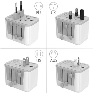 带智能ic USB插头适配器的迷你电气插头和插座通用旅行适配器 - Product Image 2