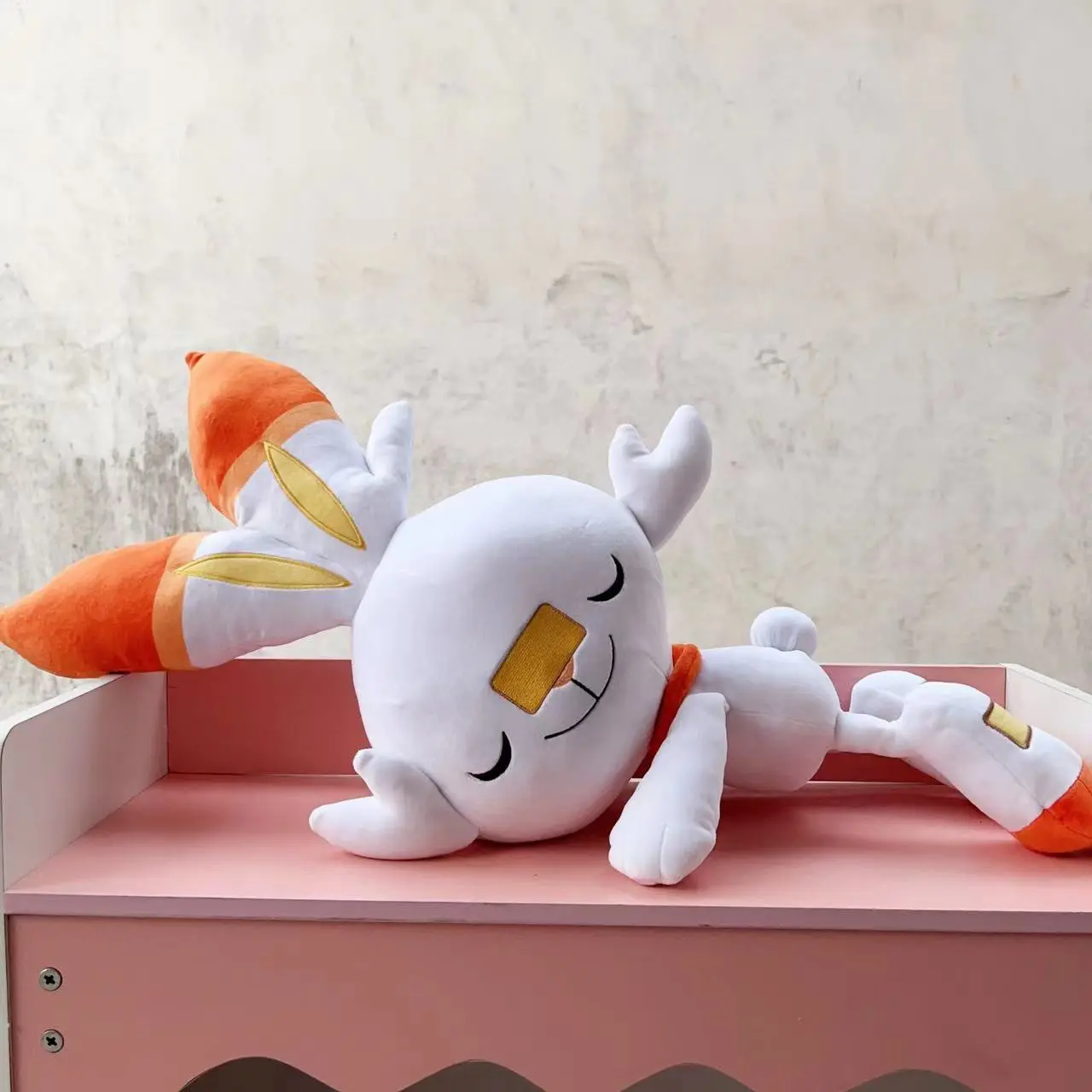 Nuovo Anime cartone animato genuino Pokemoned gigante Scorbunny giocattoli di peluche per bambini tasca mostro coniglio pasquale coniglietto giocattolo per bambini