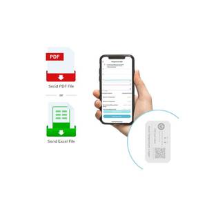 MST03 Sensor de baliza de temperatura Ble inalámbrico Bluetooth 5,0 Registrador de datos de temperatura con informe Pdf y Excel - Product Image 1