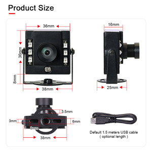 3306 1080P OV2710 2.9mm100degrees distortionless HD IR940 Infrared USB Industrial Mini <strong>camera</strong> for Android <strong>Raspberry</strong> <strong>Pi</strong> - Product Image 3