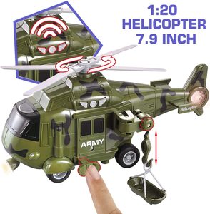 Electric Friction Powered Vehicles Helicopter <strong>Toy</strong> Set 8 Inch <strong>All</strong> with 4D Stunning Light &amp; Sound Plane <strong>Toy</strong> for Boy Toddler Kids - Product Image 3