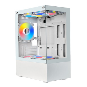 Choiyan <span class=keywords><strong>Factory</strong></span> Neues <span class=keywords><strong>Design</strong></span> M-ATX Desktop-Computer-Server-Gehäuse mit LED-Licht und RGB-Lüfter für Gaming-Fall