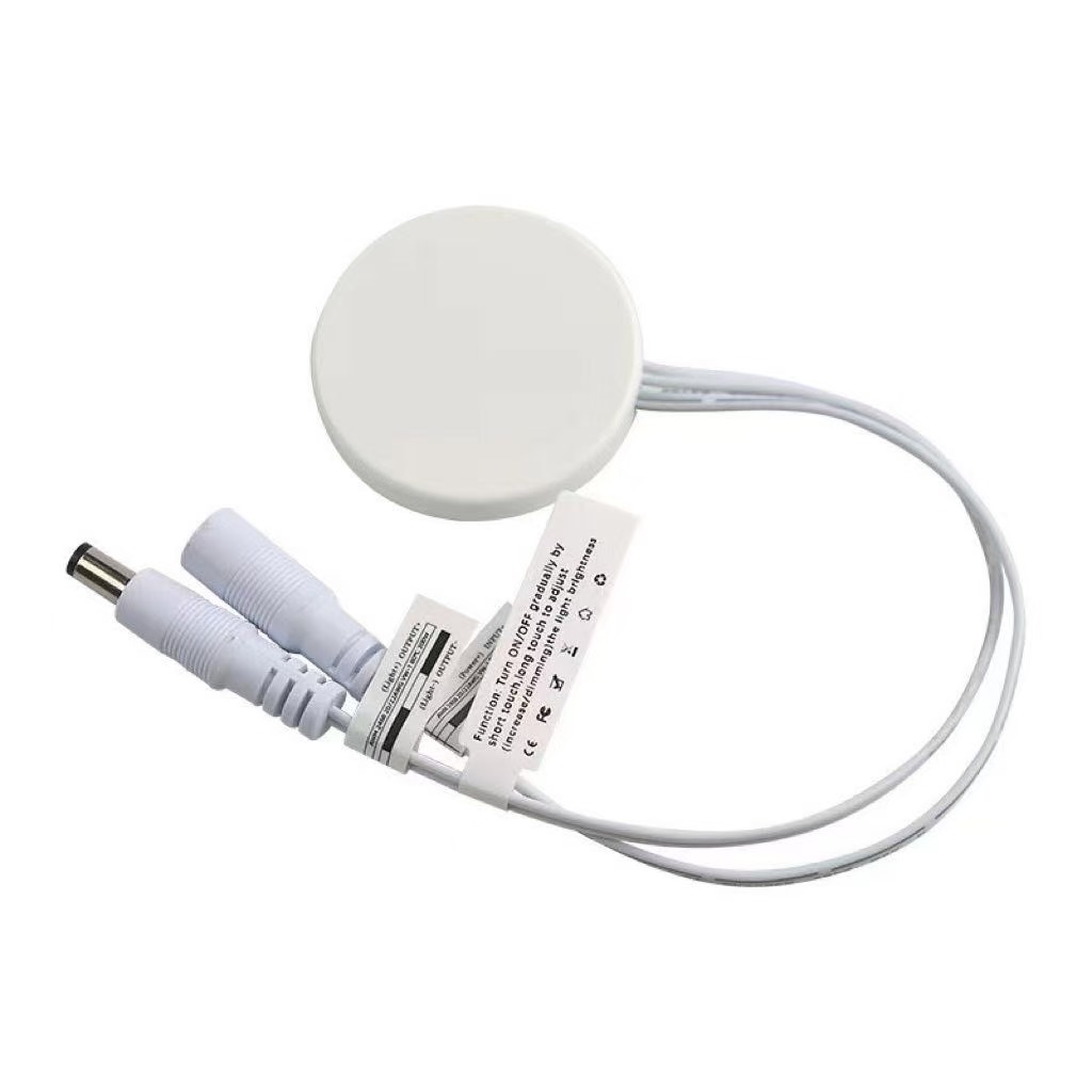 Wooden board touch + dimming (white DC cable)