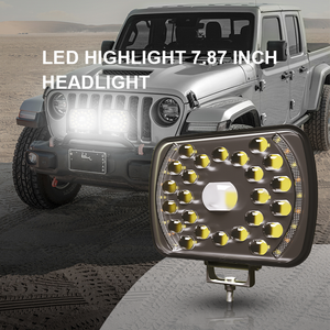 7 אינץ 'הוביל אור ראש 40w drl halo זווית עיניים הוביל אופנוע ראש מנורה
