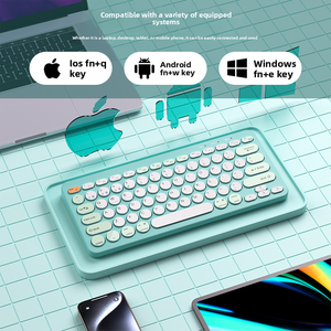 Bluetooth Rechargeable Three-mode Wireless <strong>Keyboard</strong> and Mouse Set Compatible with Tablets, Mobile, Laptops,<strong>Android</strong>