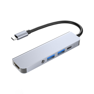 Multifunction Laptop Docking Station Type C <strong>5</strong> in <strong>1</strong> Dock All in One PD HDTV Hub 2 Ports USB 3.0 <strong>Audio</strong> <strong>Adapter</strong> - Product Image 1