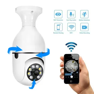 Yüksek kaliteli E27 gece görüş kablosuz ampul kamera 360 cctv 5G /2.4G wifi mini ip güvenlik dijital kamera - Product Image 3