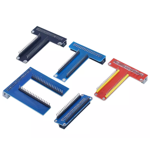 Compatibile con Raspberry Pi B + accessorio speciale scheda di espansione GPIO a forma di T scheda di sviluppo cavo nastro 40P