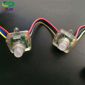 Конкурентоспособная цена RGB f8 светодиодный пиксель 5 в 12 мм UCS1903 цифровая Водонепроницаемая Рождественская Светодиодная лампа smart pixel rgb светодиодный модуль - Product Image 2