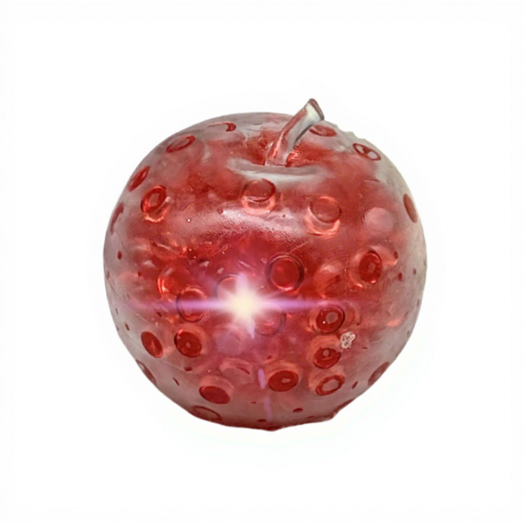 Pomme rouge à perles pop
