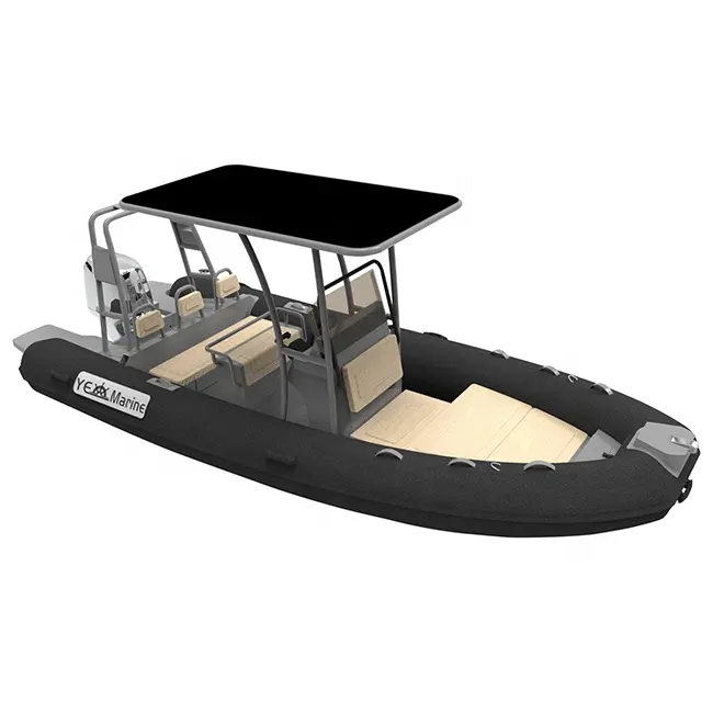 18ft RHIB560 Double Deep V Hull Aluminum Rib PVC/Hypalon/Orca Inflatable Boats For Sale