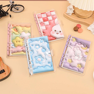 Bloc de notas en espiral Kawaii pequeño promocional Mini espiral textura suave lindo diseño de animales de dibujos animados cuaderno esponjoso blando calma el estado de ánimo - Product Image 1
