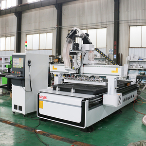 Línea de producción MISHI, enrutador CNC Atc 1325, 3 ejes, trabajo en madera, enrutador CNC ATC automático, máquina anidadora para gabinete de muebles - Product Image 2