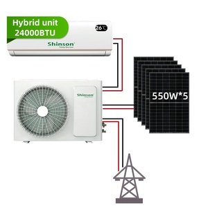 Lai AC/DC năng lượng mặt trời điều hòa không khí DC48V 3P 24000 <span class=keywords><strong>BTU</strong></span> chia treo tường - Product Image 1