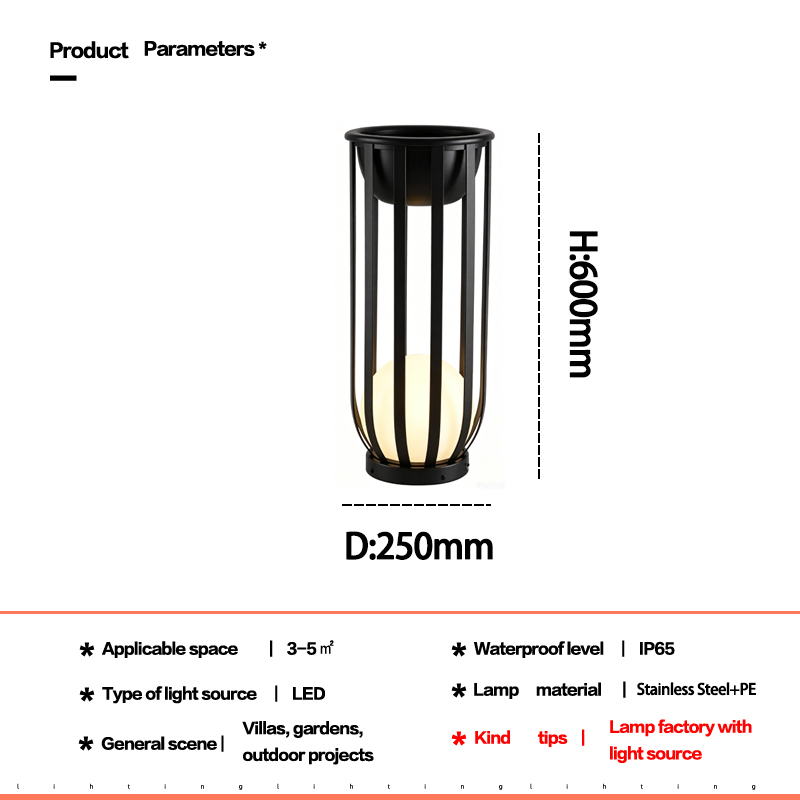 Black 600mm