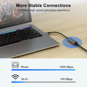 USB tipo C a Gigabit 1000Mbps adattatore Ethernet Thunderbolt 3 /4 compatibile RJ45 LAN scheda convertitore finestre & Mac - Product Image 4