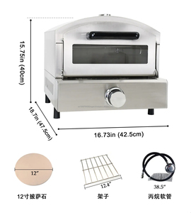 家用厨房烘焙设备燃气披萨烤箱桌面小披萨烤箱家用烹饪燃气披萨烘焙烤箱
