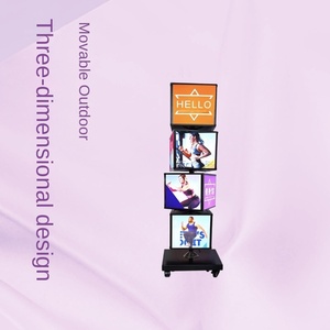 Bền Không Thấm Nước PVC Dọc LED Hộp Đèn Cho Quảng Cáo Ngoài Trời Sàn-Đứng Xoay Hot Pot Dấu Hiệu Cửa Cho Nhà Hàng - Product Image 2