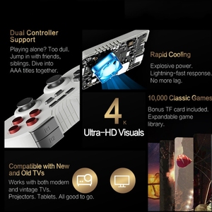 K8ビデオゲームコンソール2コントローラー3D4KHD出力オープンソースシステム2.4Gハンドヘルドレトロコンソール - Product Image 3