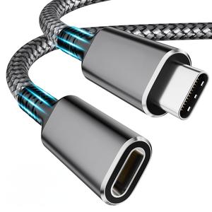 ZOGUO 100W สายชาร์จ10Gbps USB C EXTENSION 4K วิดีโอ Transfer USB 3.1 Gen 2 NYLON Type-C คอมพิวเตอร์ถักเปียชายหญิง - Product Image 1