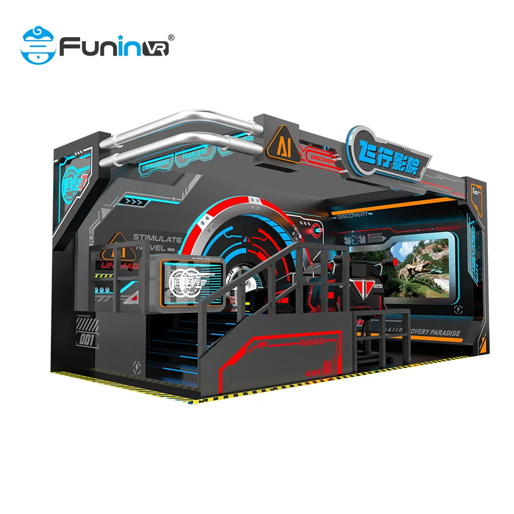Funinvr 9d Motion Orbit Home Cinema Simulator Plate-forme Écran Projet Expérience Roller Coaster Fly Simulator Vr Cinema