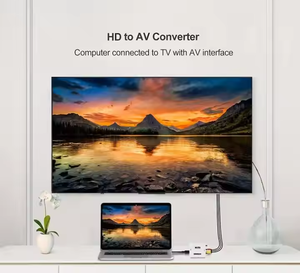 Analog <strong>Adapter</strong> for CRT TV &amp; DVD Player, <strong>RCA</strong>/<strong>SCART</strong> <strong>Output</strong> HDTV <strong>to</strong> AV Converter Box with PAL/NTSC Auto-Switch - Product Image 5