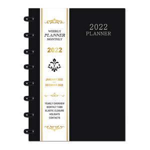 Custom Planner <strong>with</strong> Weekly Monthly Spreads Strong Disc Binding <strong>Round</strong> <strong>Corner</strong> Premium Thick Paper Planner <strong>Notebook</strong> - Product Image 6