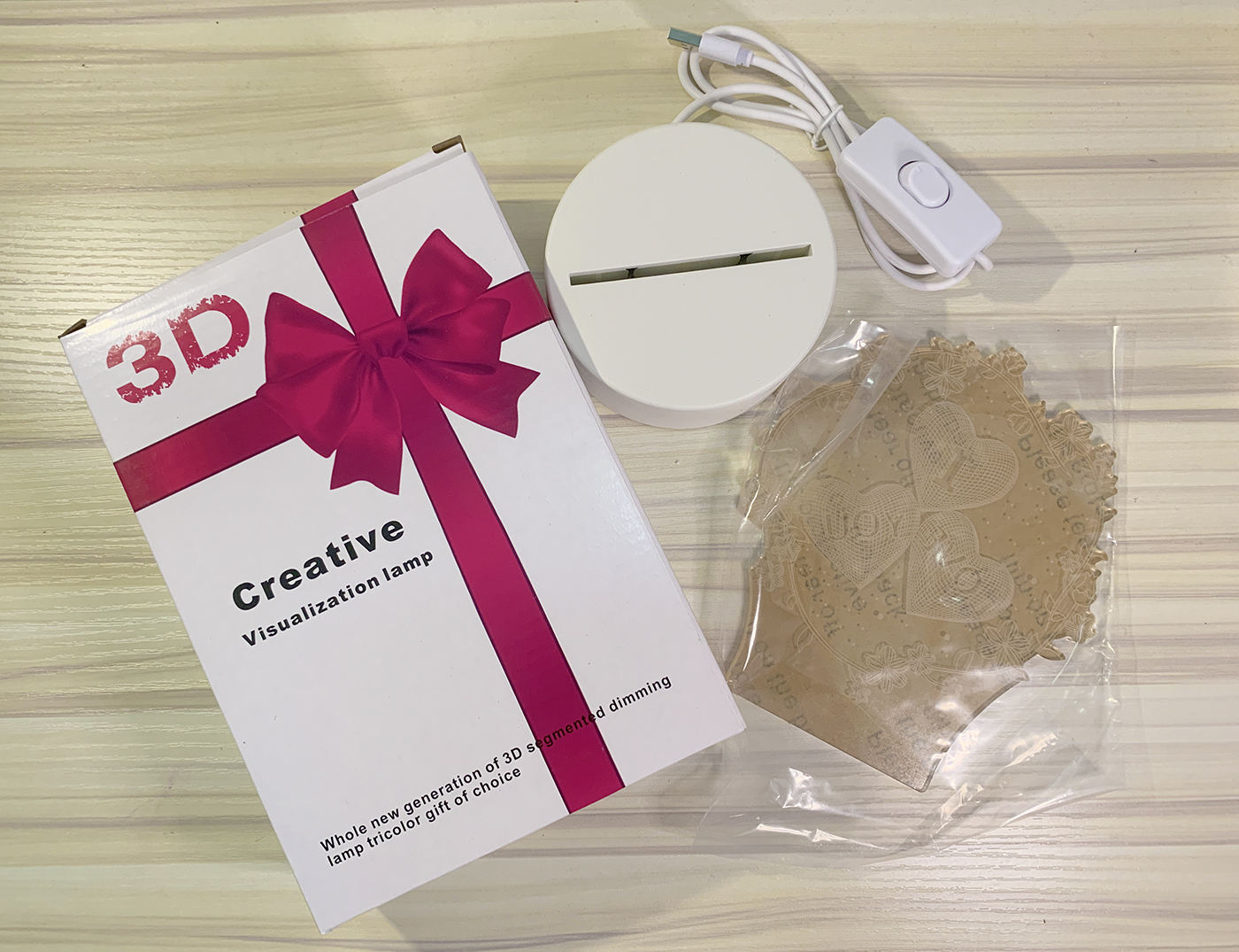 White base+Acrylic plate