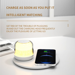 New Wireless <strong>Charging</strong> Bedside <strong>Lamp</strong> Led Table <strong>Lamp</strong> <strong>Charging</strong> Smart Night Lights Wireless Charger <strong>Lamp</strong> - Product Image 3