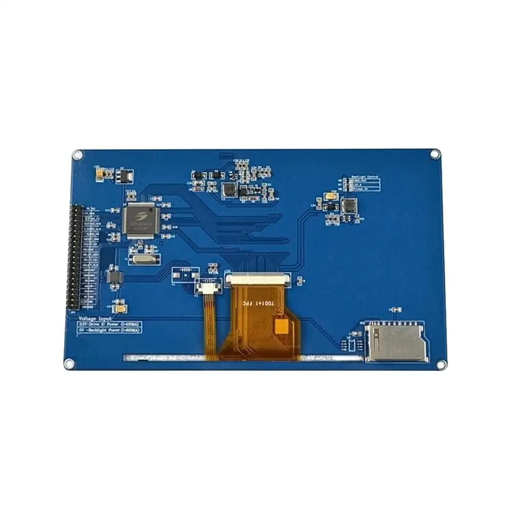 Layar LCD TFT 7 inci kustom dengan pengontrol ssd138 dan komposisi Panel antarmuka MCU