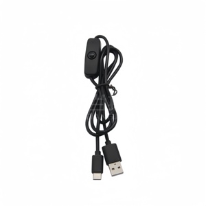 <strong>Raspberry</strong> <strong>Pi</strong> 4B <strong>Power</strong> Cable 5V3A <strong>Power</strong> Switch Cable USB Type-c Interface with Switch <strong>Power</strong> Cable - Product Image 1