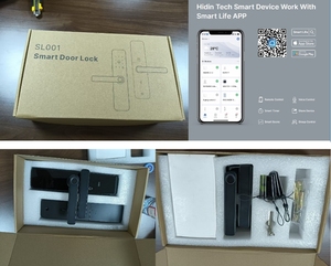 High <strong>Security</strong> Smart Home Product Smart Door Lock with App Control/Fingerprints/IC Cards/<strong>Codes</strong>/Keys for Front Door - Product Image 5