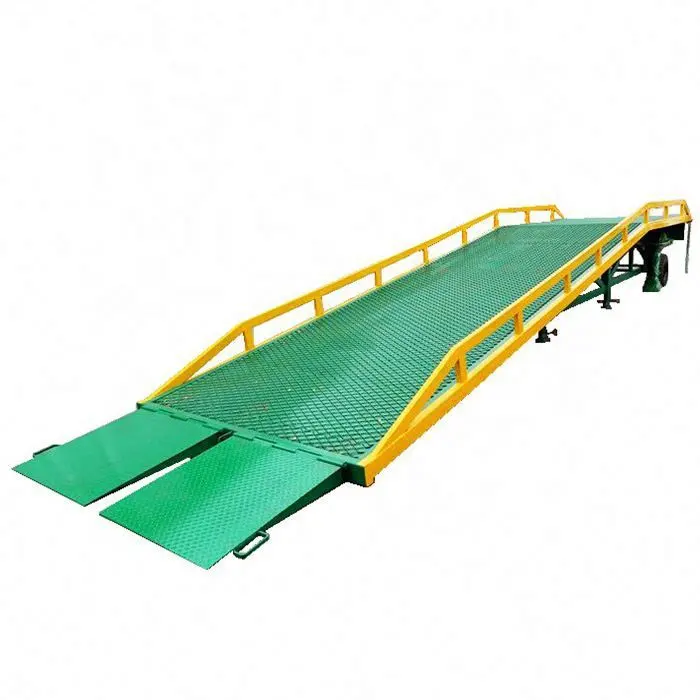 Dijual Panas 10 T Mobile Hydraulic Container Loading Dock Ramp Hydraulic Lift untuk Wadah