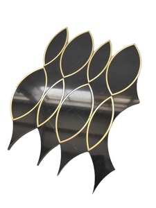 300 Mm 3D Tường Gạch Nhà Máy Giá Bằng Tia Nước Đá Khảm Màu Xanh Lá Cây UV Đá Cẩm Thạch Gạch <span class=keywords><strong>Mosaic</strong></span> Cho Tường Trang Trí Nội Thất Ban Công Gạch - Product Image 6