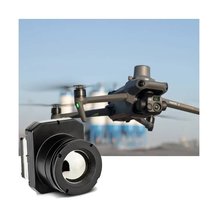 Rango de detección de 1300m UAV Playload 256x192 Drone Módulo infrarrojo de imagen térmica Cámara térmica para Dron, Dji Mavic 3 FPV analógico