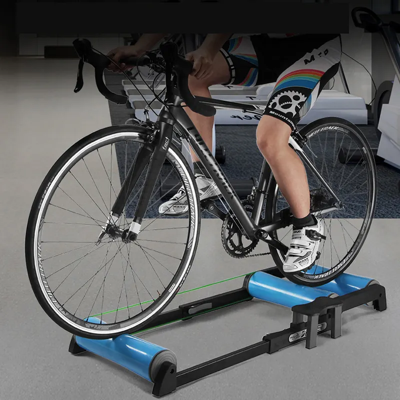 Euro標準Noiseless Adjustable長さBicycle Home Trainer Roller Bike TrainerためIndoor Cycling Training