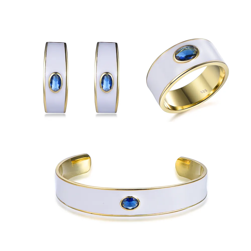 Acessórios do casamento bijoux femmes bijoux acessórios 925 jóias de prata 18 24K Dubai conjunto de jóias de ouro 925 k banhado a ouro jóias