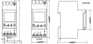 Hochwertiger, langlebiger, programmier barer elektronischer Timer-Schalter mit digitaler Leistung LCD-Anzeige 220V 25 Ampere Din-Schiene - Product Image 6