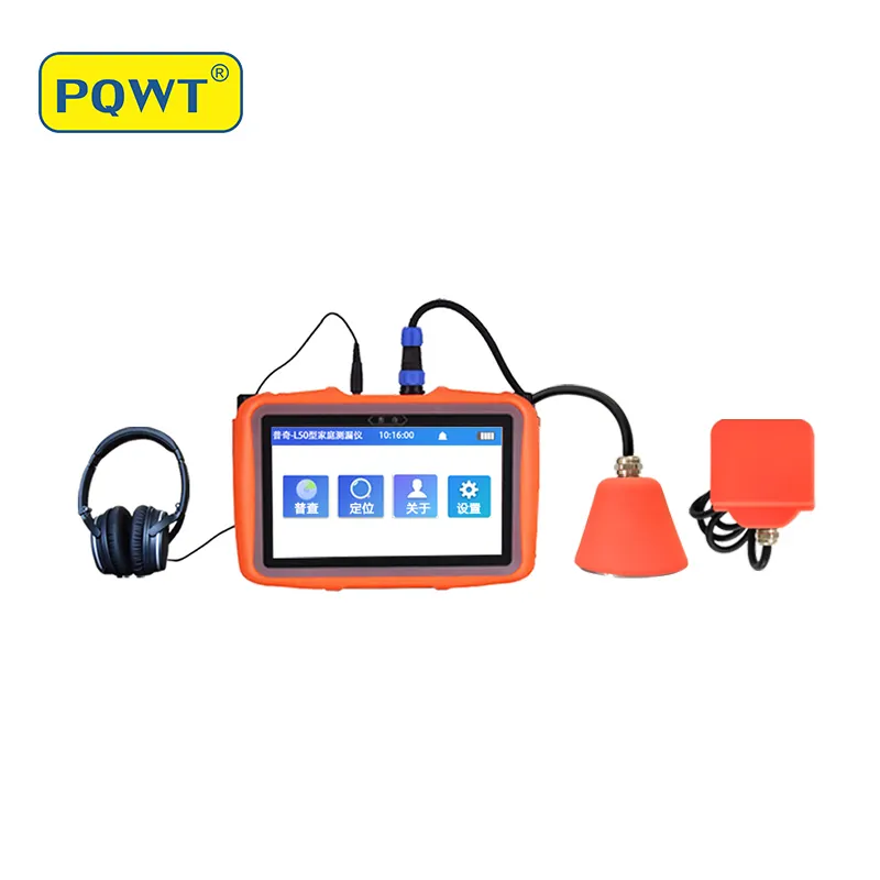 PQWT-Localizador de fugas de tubería de suelo, Detector de fugas de agua para uso doméstico, paredes de suelo residencial, daños por agua, L50