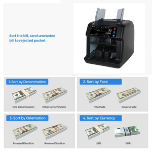 AL-960 volle Touchscreen-Banknoten zähl maschine Advanced Bill Counter mit Fitness-Erkennungs funktion - Product Image 5