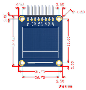 0.95 Pollici Rgb Oled Interfaccia Spi Diritto/Verticale Pinheader SSD1331 Chip di Driver di Interfaccia Spi Mini Display - Product Image 6