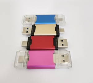 定制1tb 512gb 256G 2合1闪存驱动器，带USB类型C端口类型-C记忆棒usb-c记忆棒PSSD固态USB存储拇指驱动器